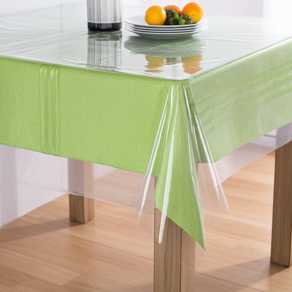 NWT Table Cloth Protector, Clear Vinyl (60" x 108) - Picture 2 of 5